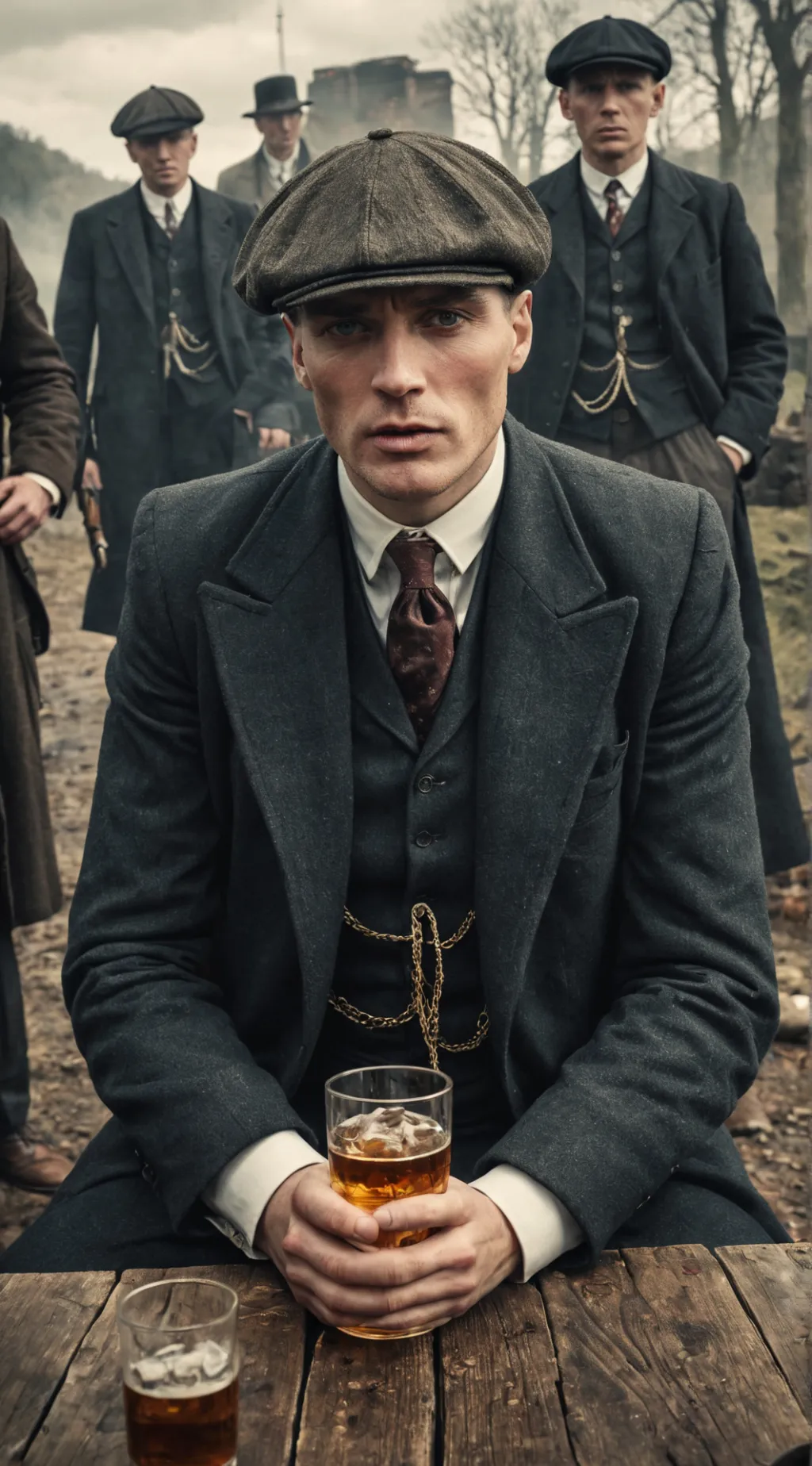 ai character: Peaky Blinders  background