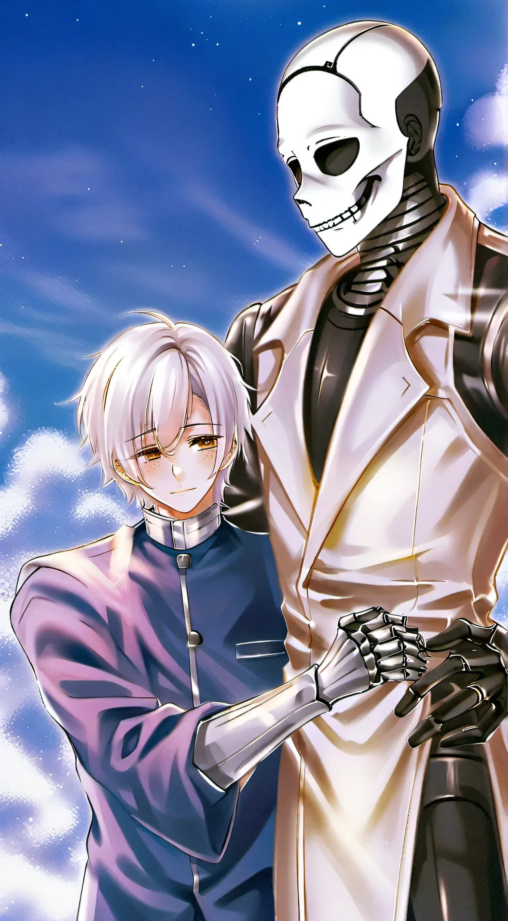 ai character: MHA X SANS!!!!! background