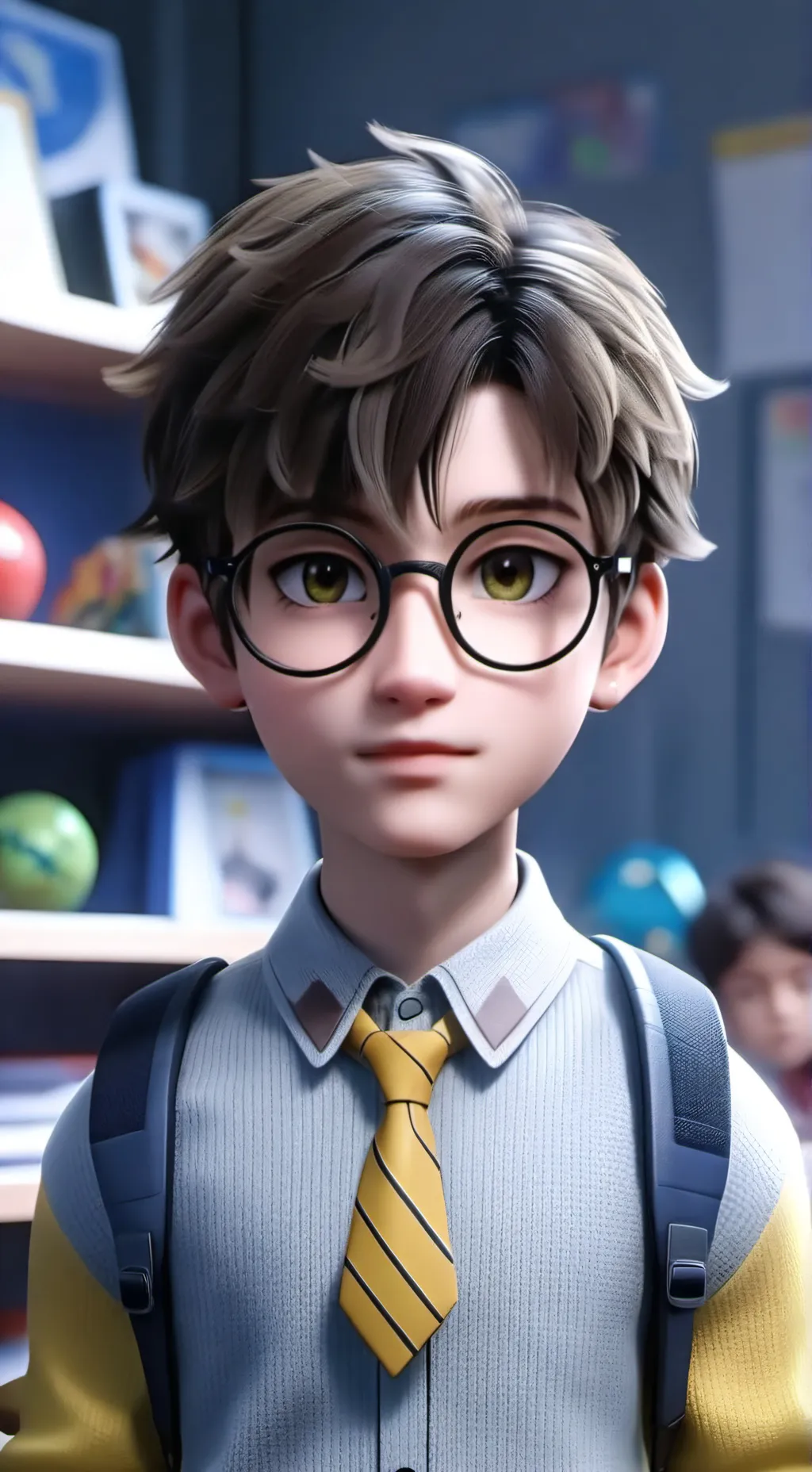ai character: nerd background