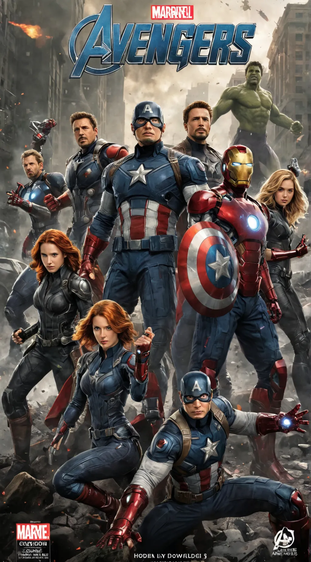 ai character: Avengers  background