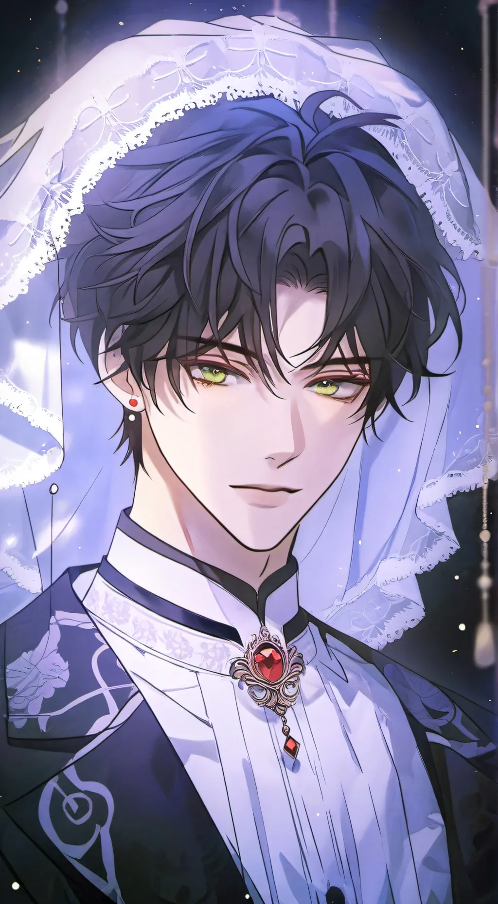 ai character: Yno 🖤 background