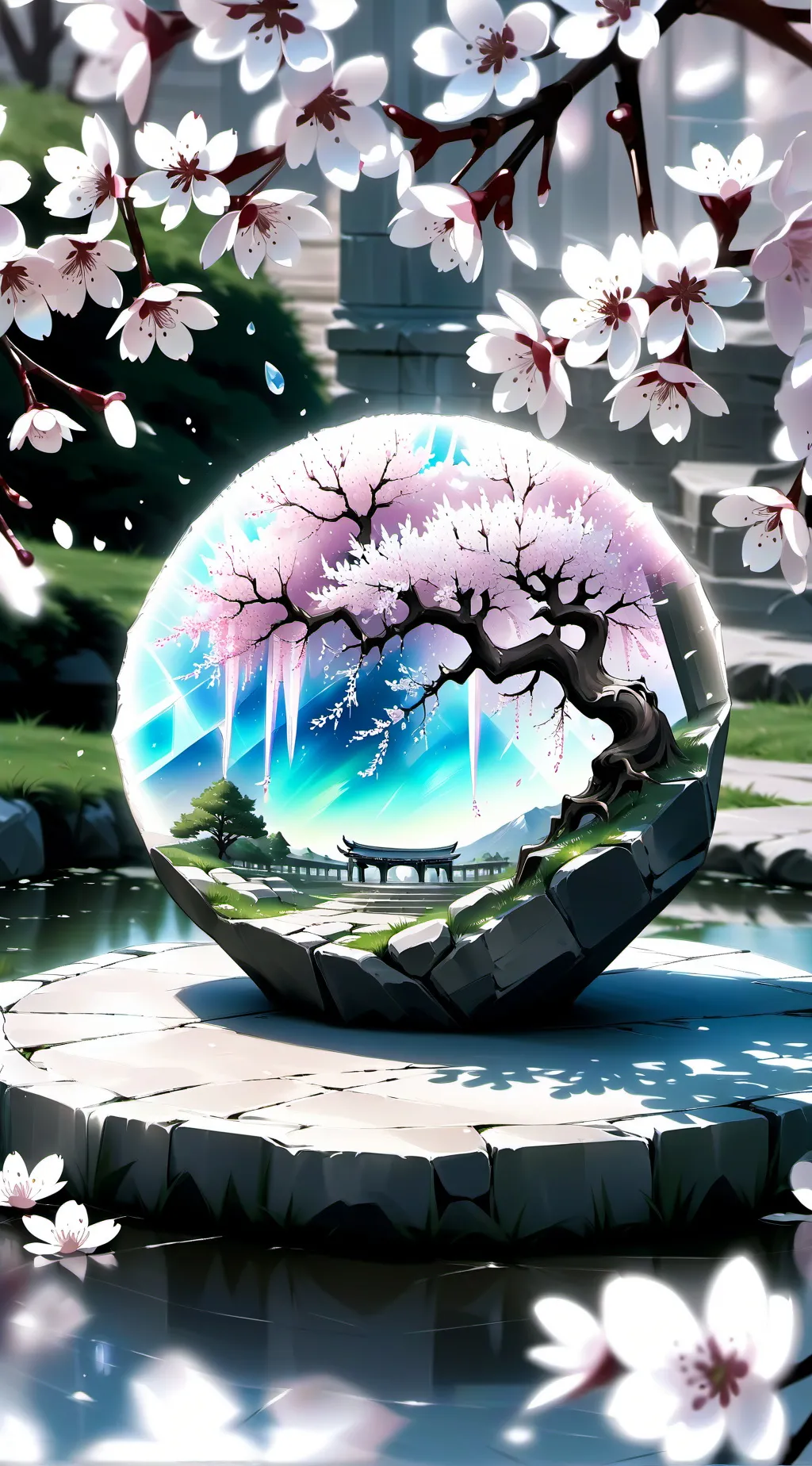 ai character: 🌸Grimsley's Garden background