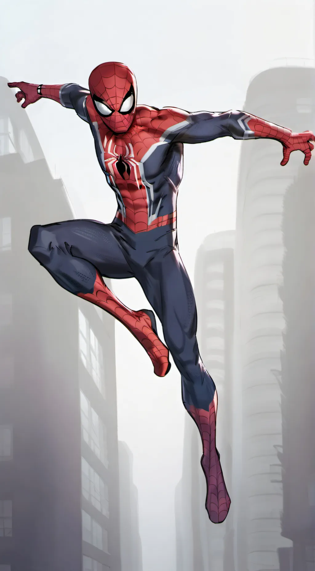 ai character: spooder man background
