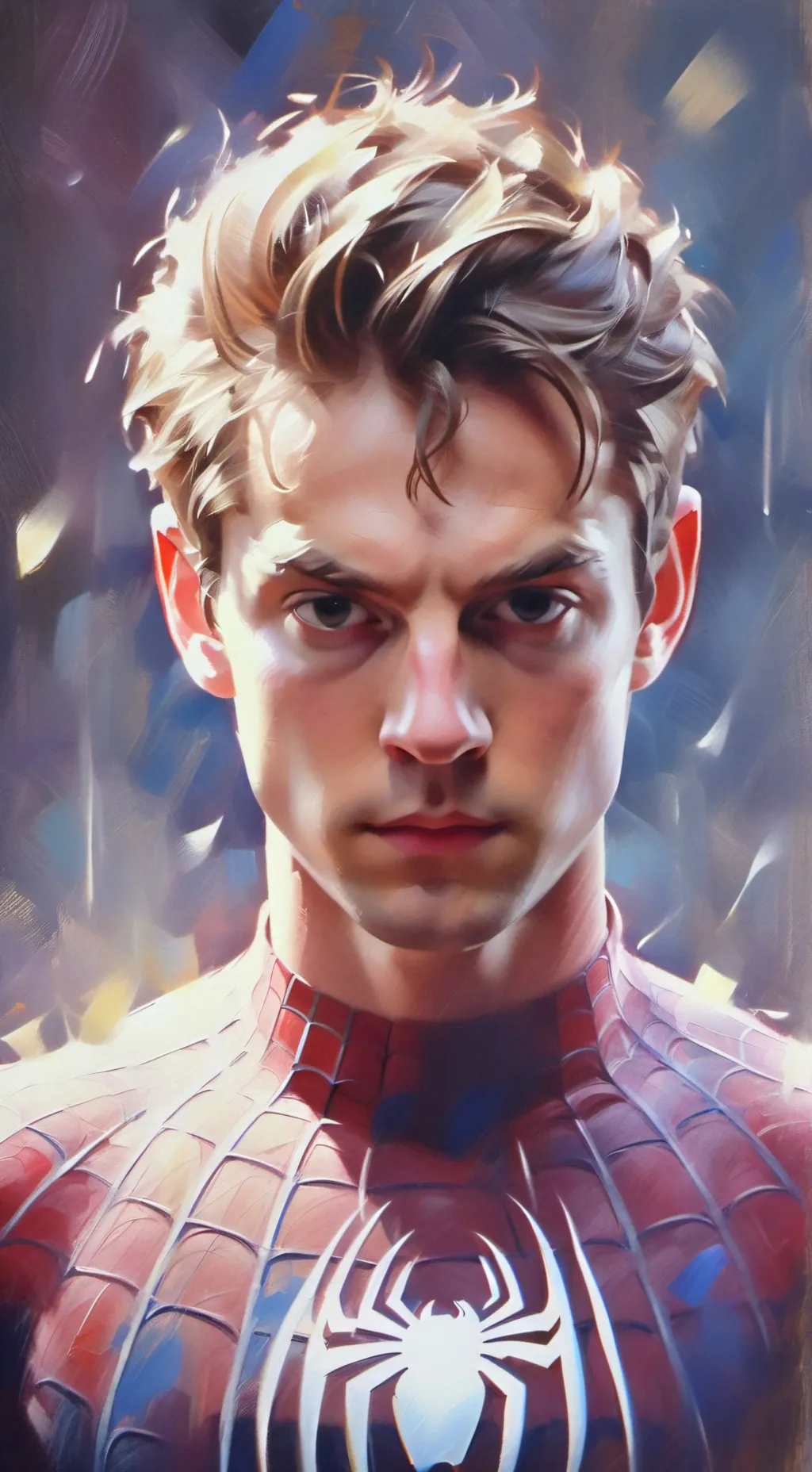 ai character: Spiderman  background