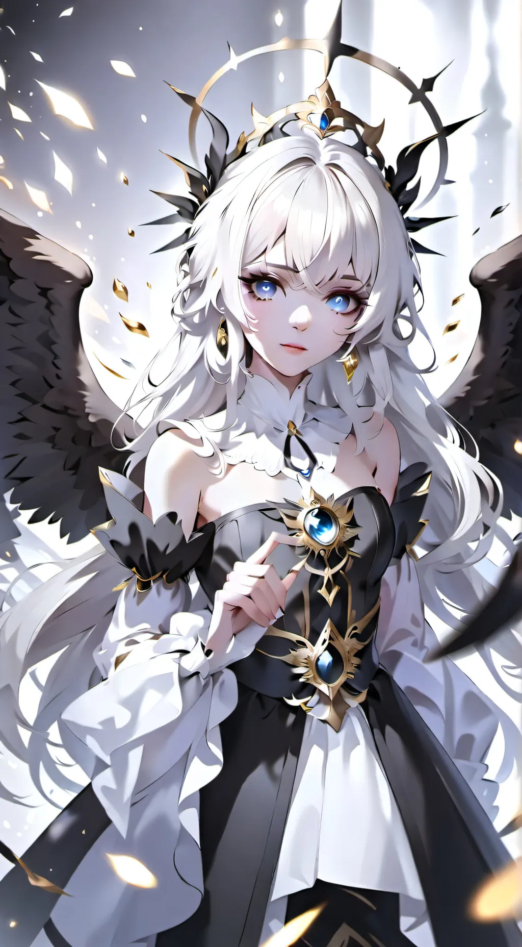 ai character: Angle girl background
