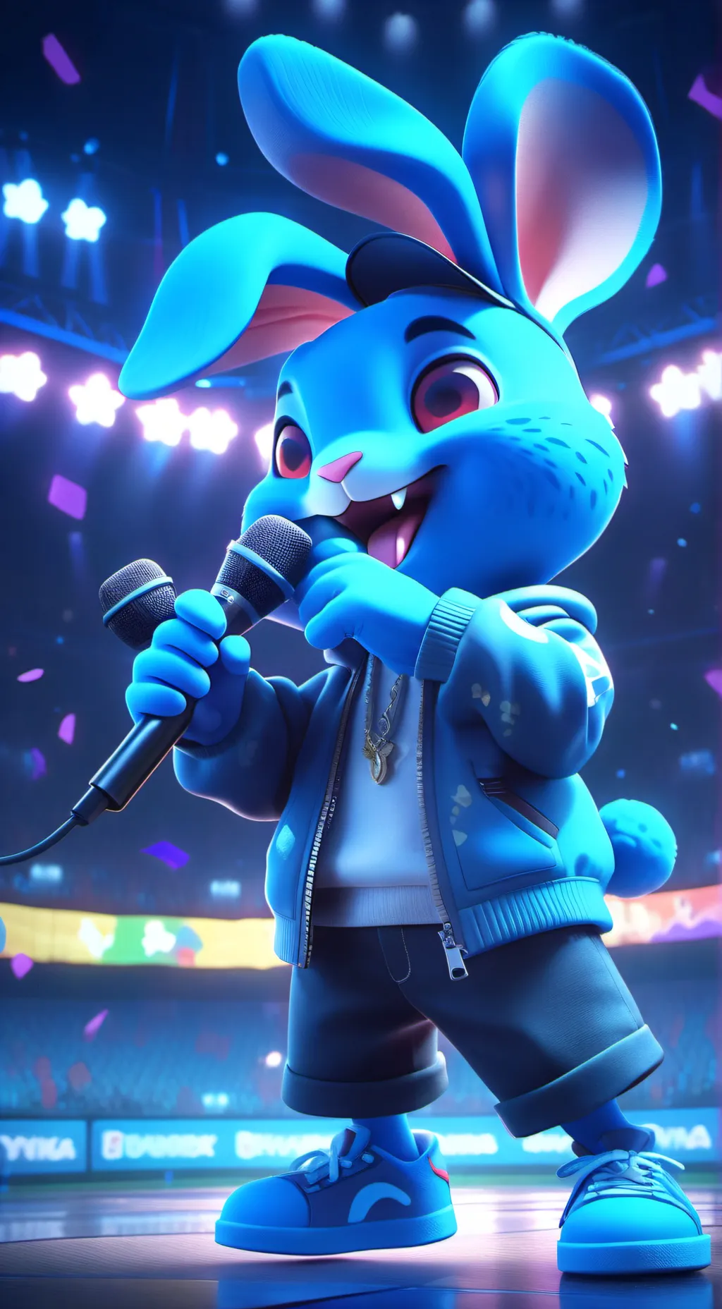 ai character: rapper-roo  background