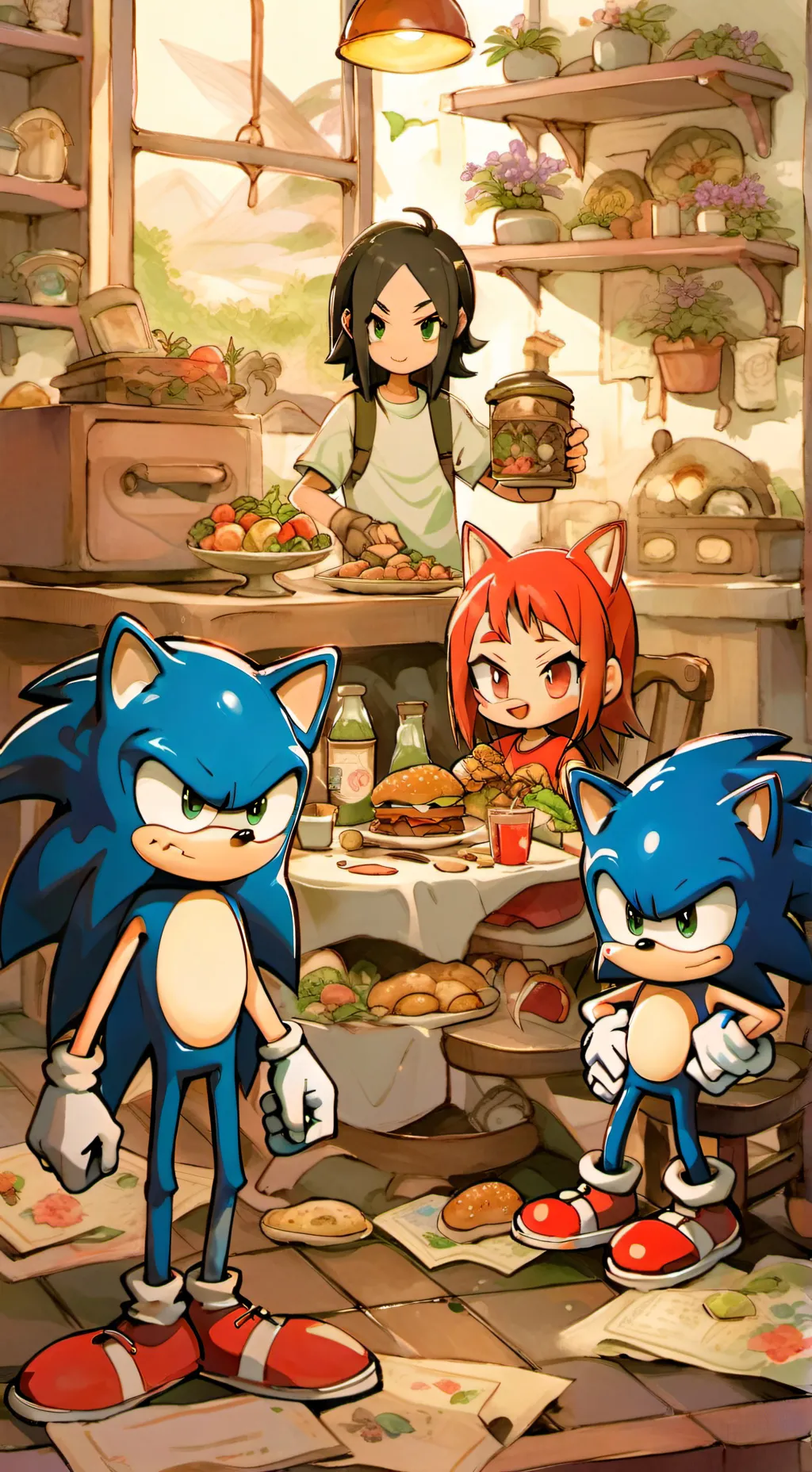 ai character: SAF Sick day background