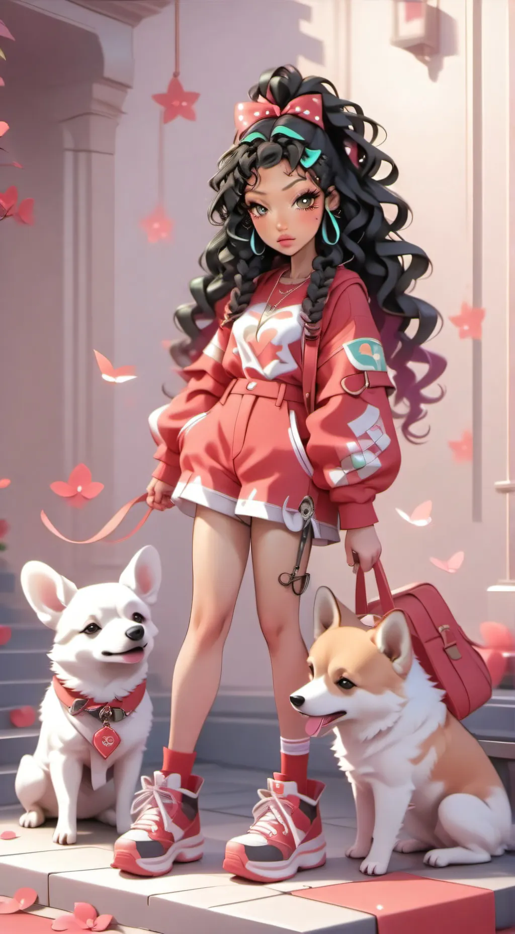 ai character: Zoey  background