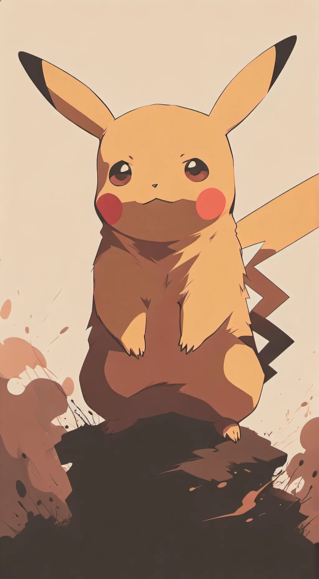 ai character: pikachu background