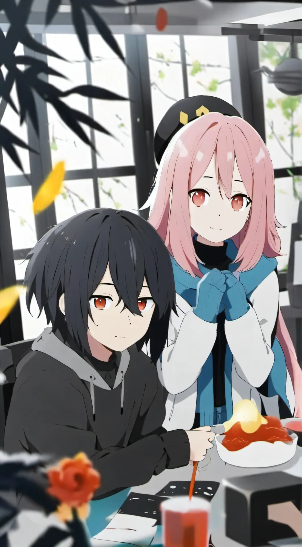 ai character: sister and brother background