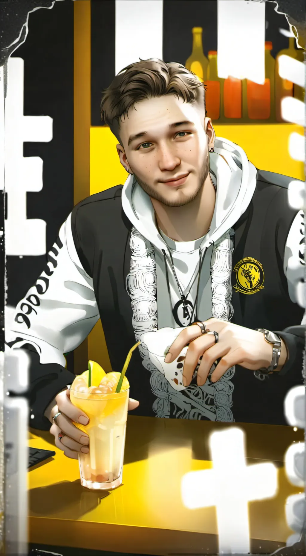 ai character: chill guy background