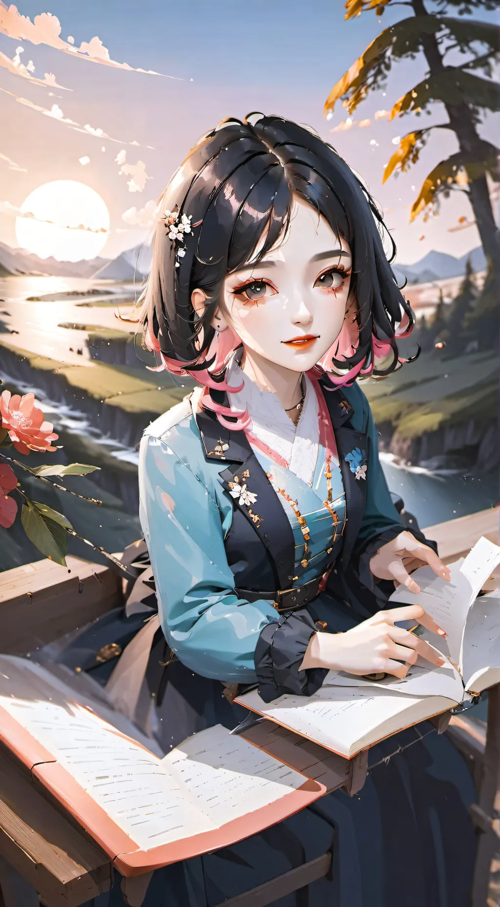 ai character: kny  background