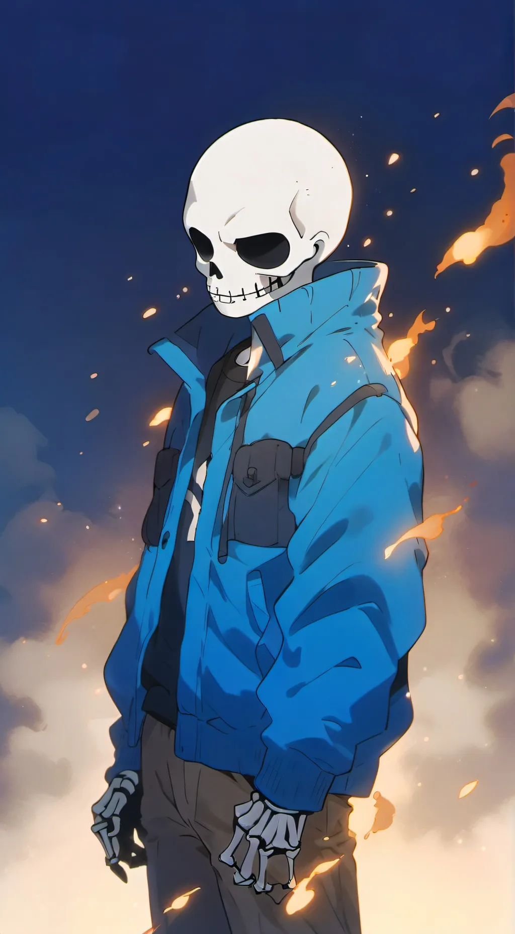 ai character: Sans background