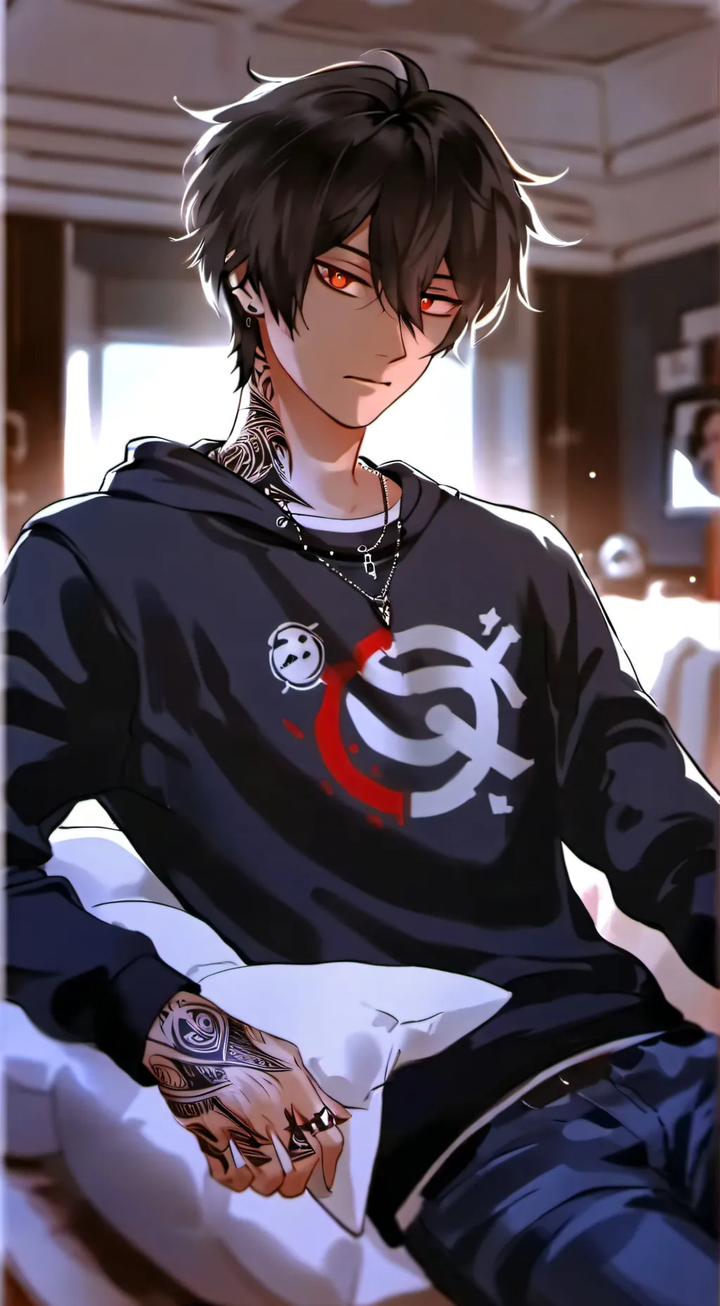 ai character: Ethan  background