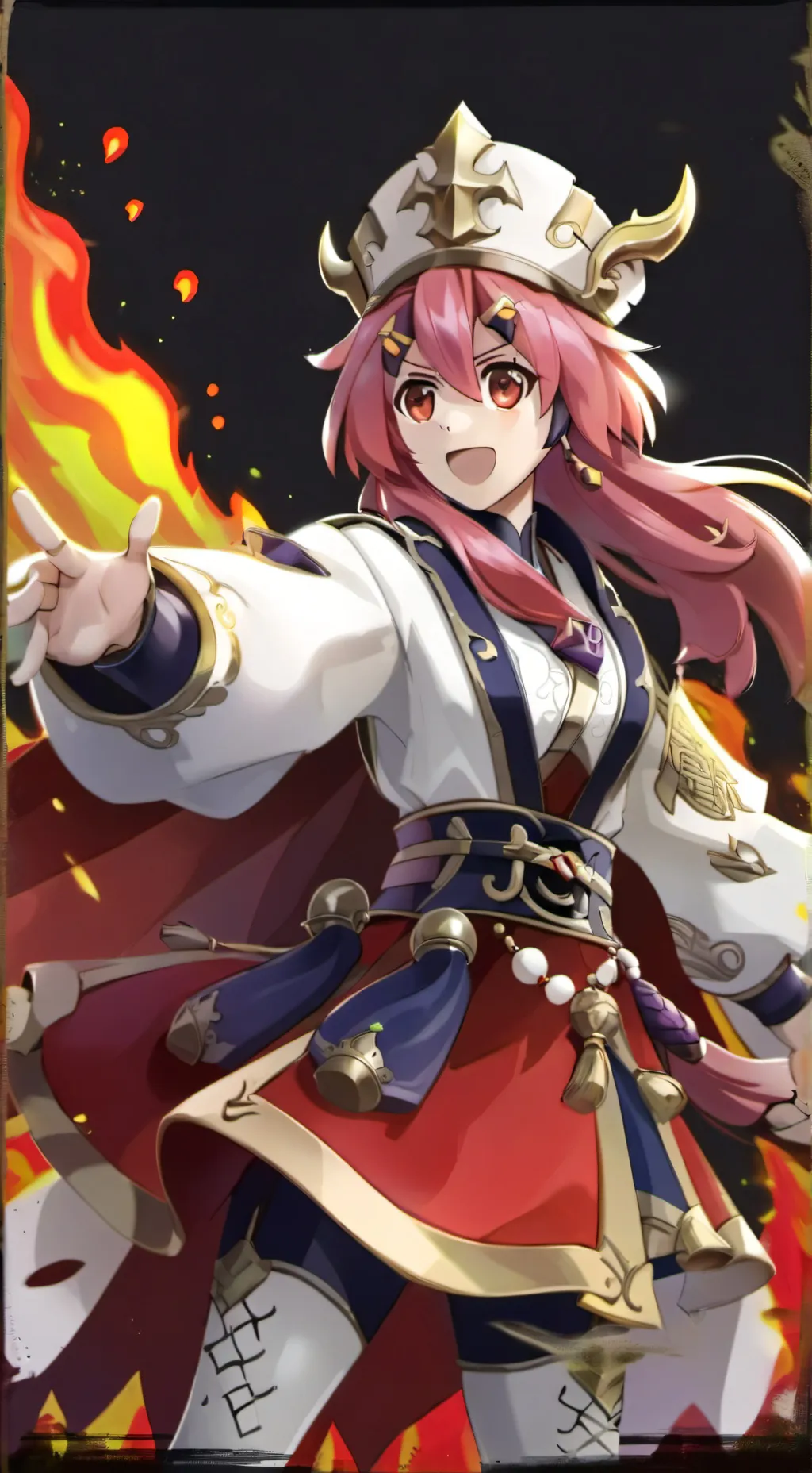 ai character: Flamberga background