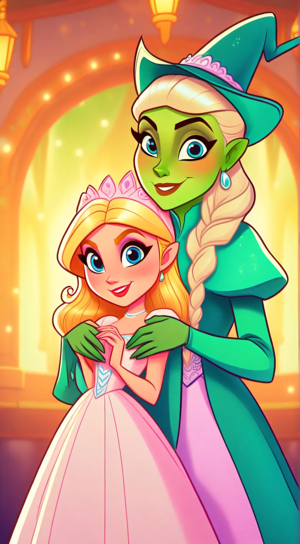 ai character: Glinda  background