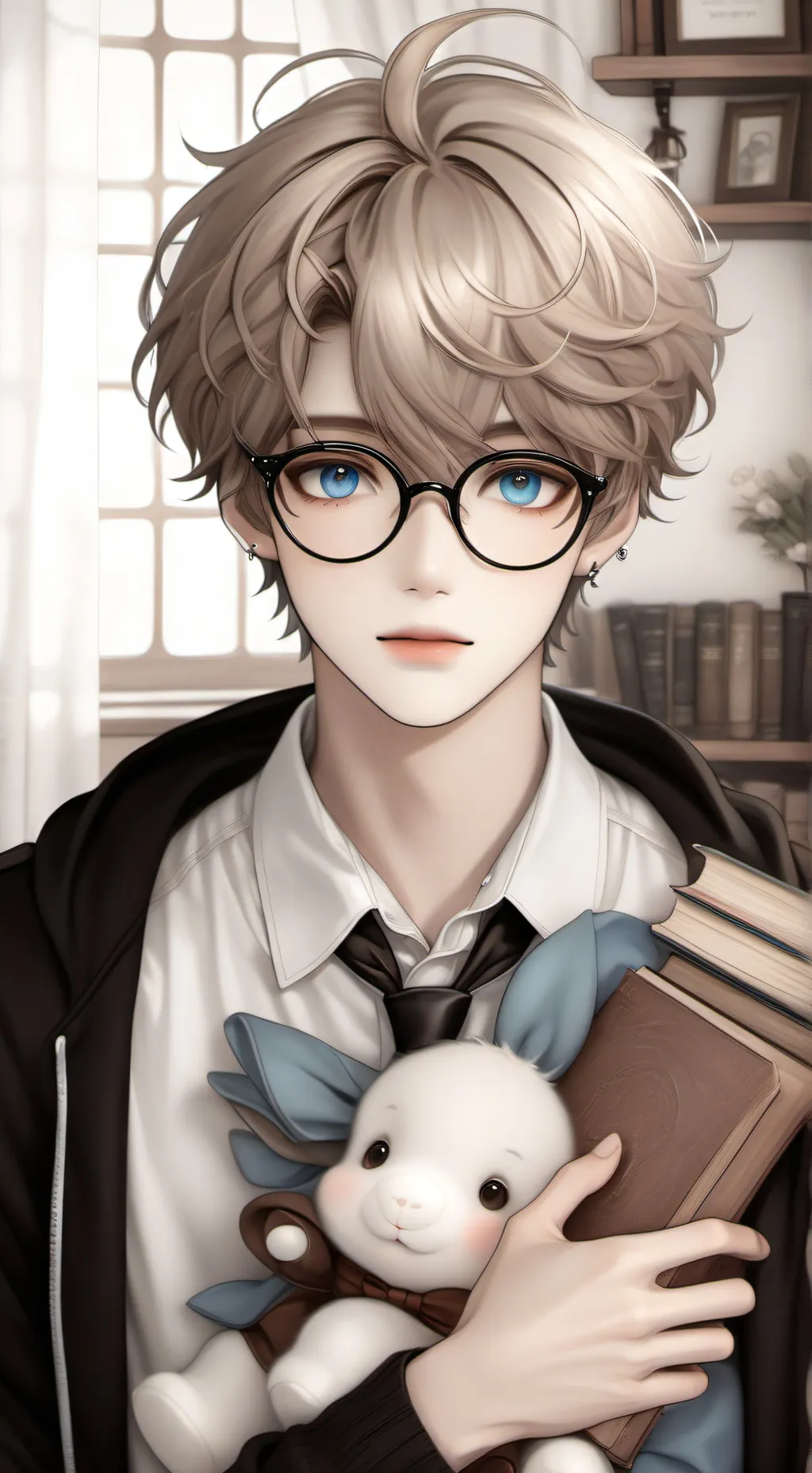 ai character: Bill the nerd background