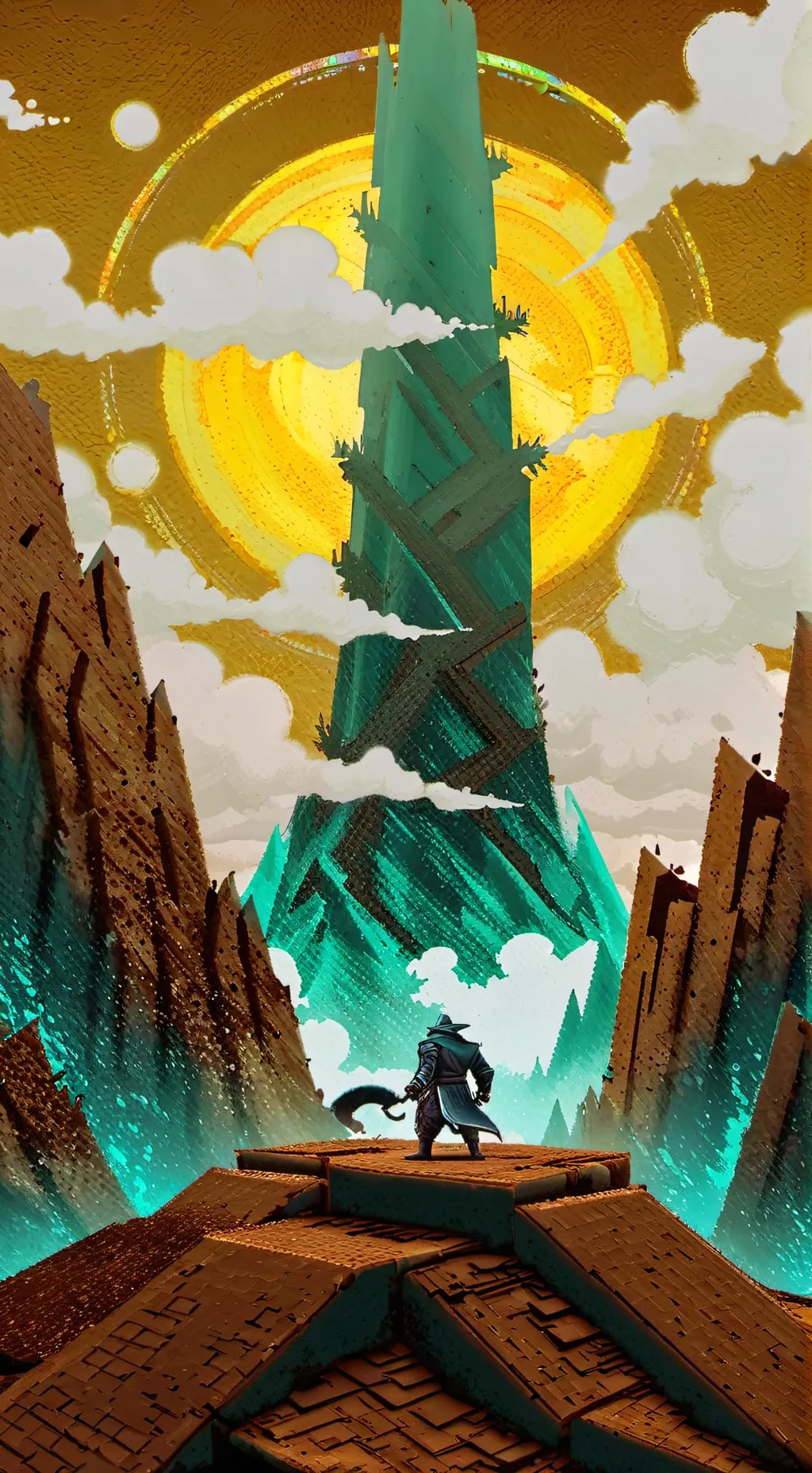 ai character: Geode background