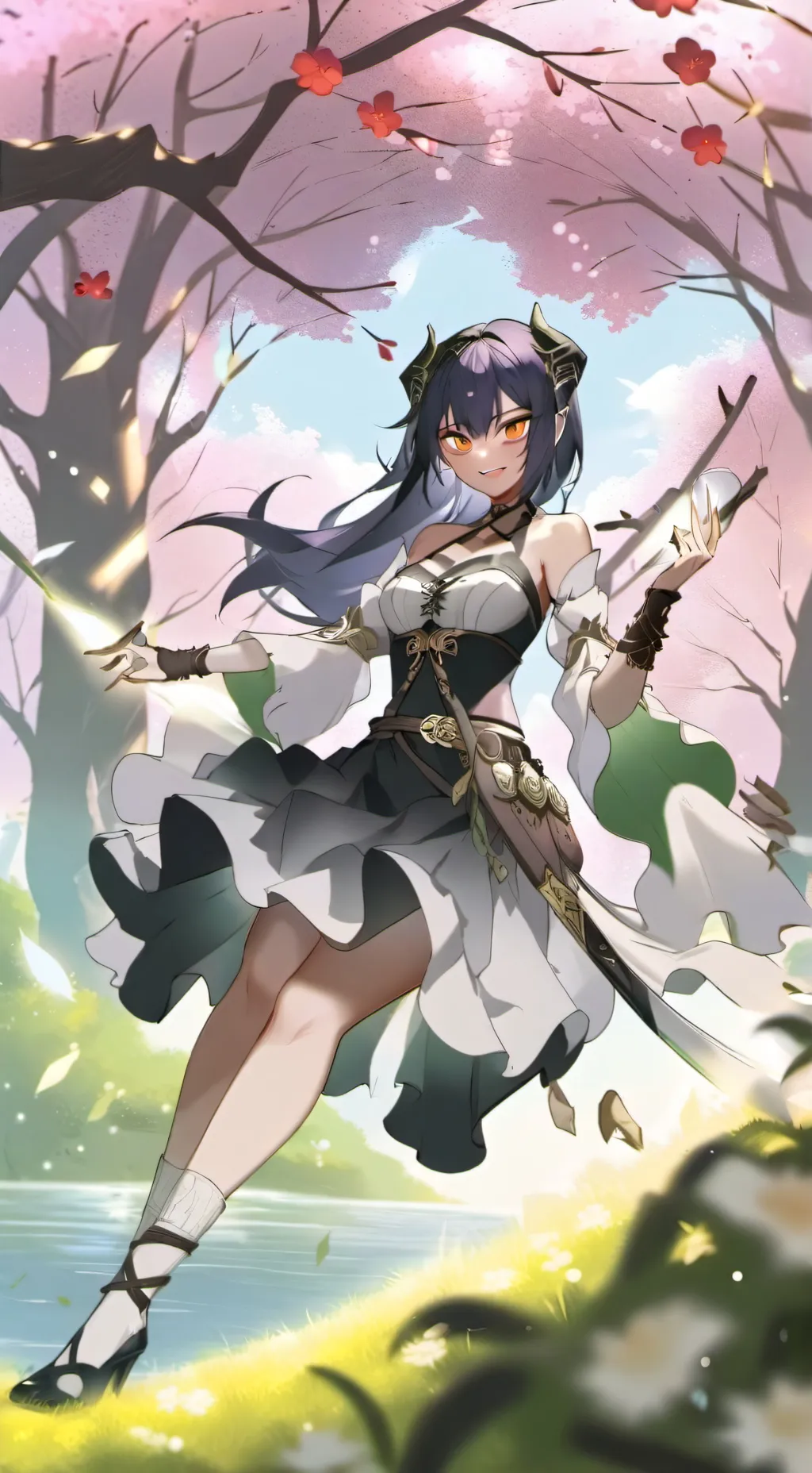 ai character: Aurora background