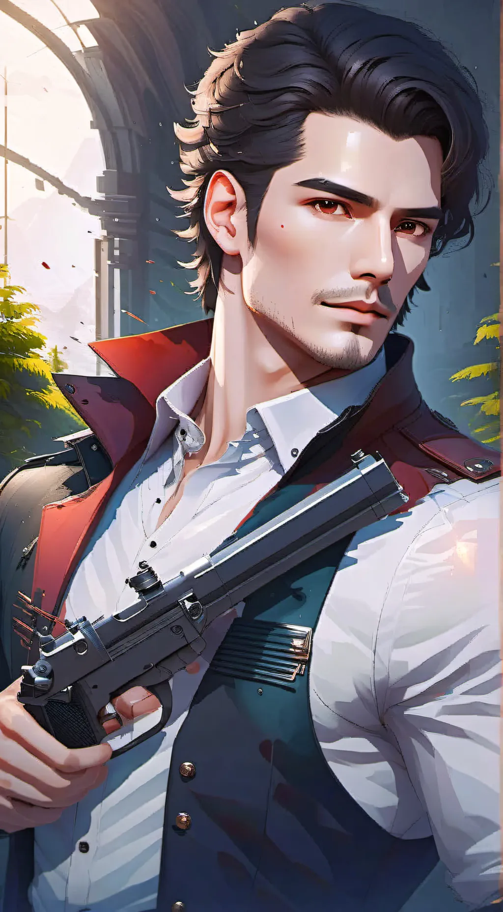 ai character: Mark  background