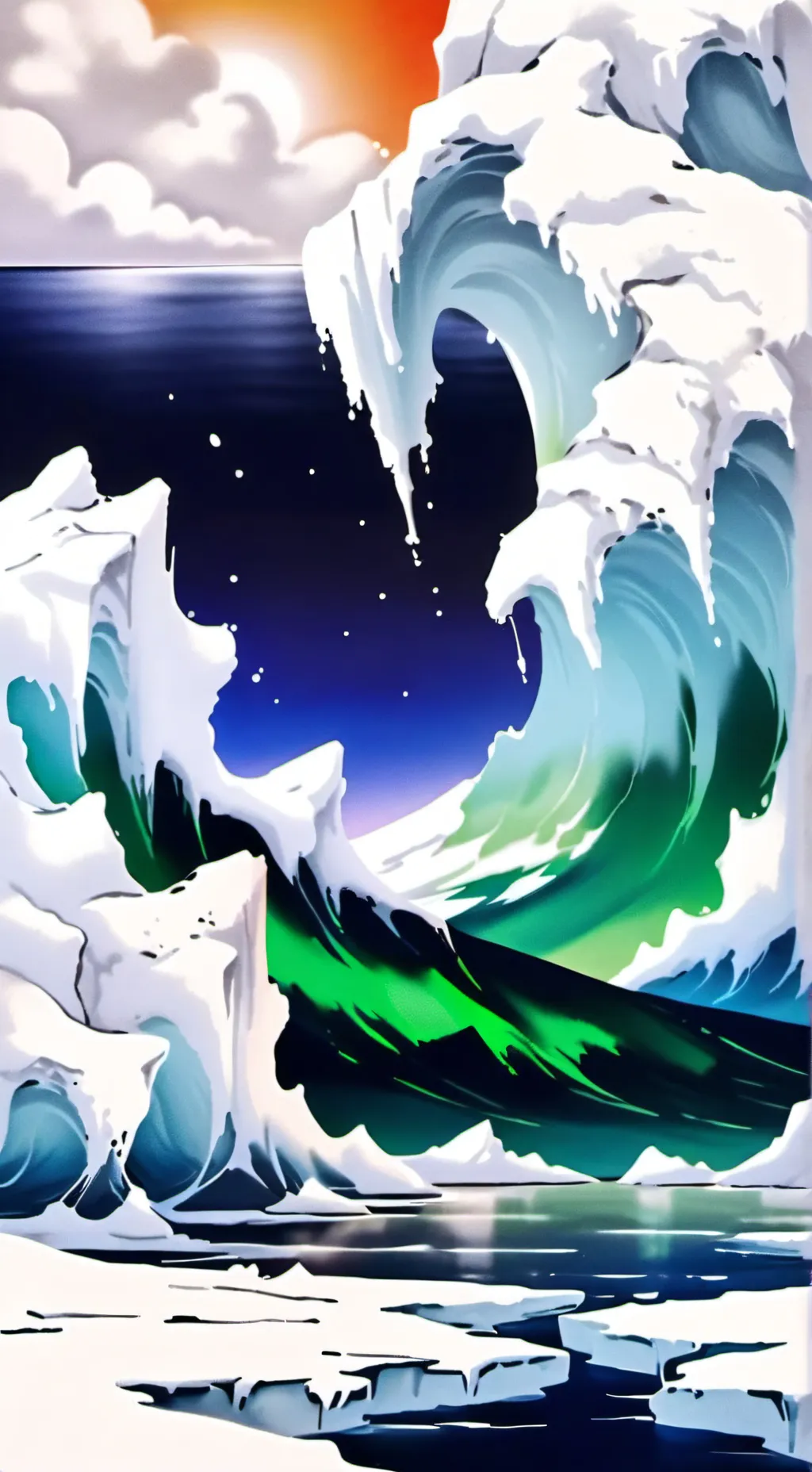 ai character: Iceberg￼ background