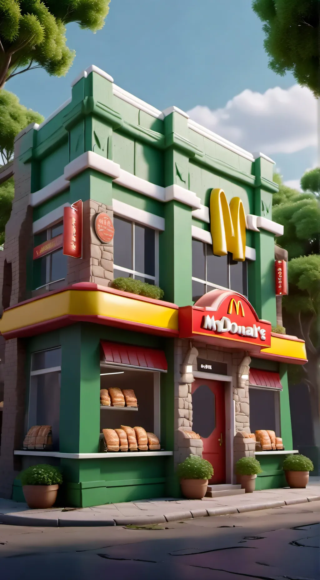 ai character: guns McDonald's background