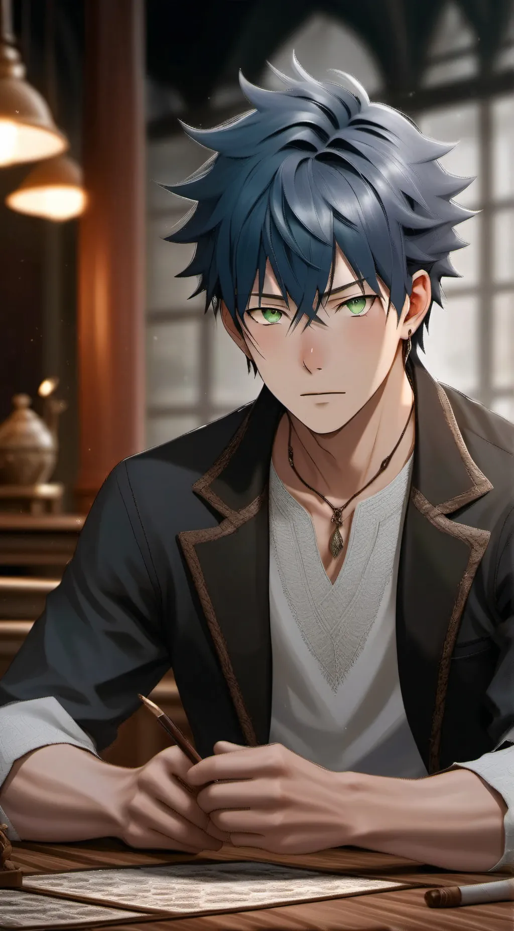 ai character: Saoru Himidachi background
