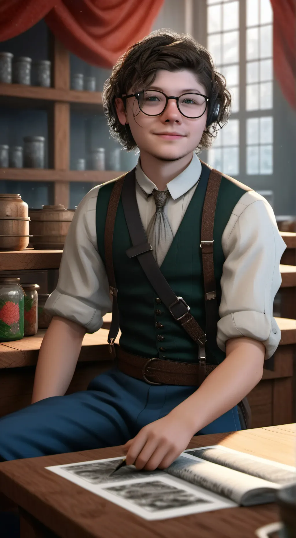 ai character: Tony  background