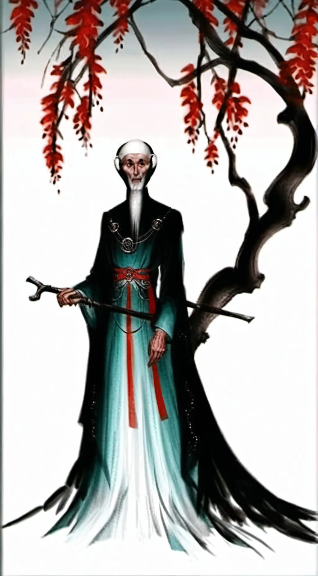 ai character: 客户发呆v background