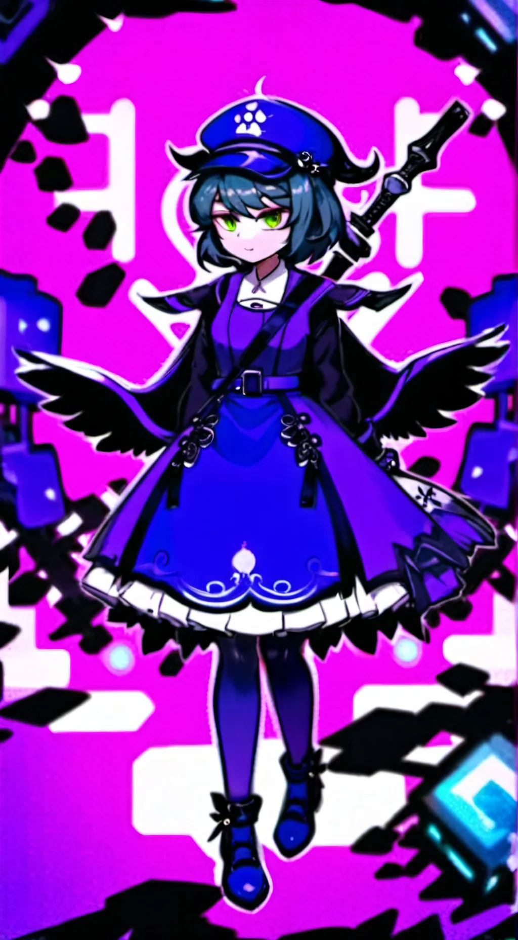 ai character: 🎶 UZI 🎶 background