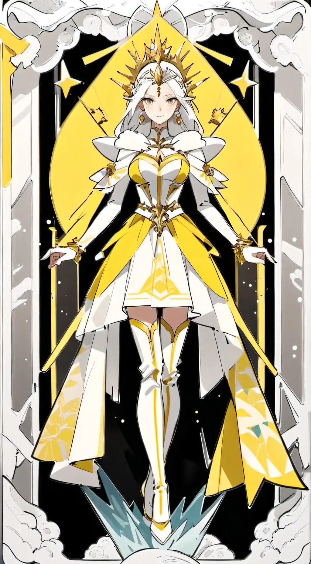 ai character: Queen Starlight  background