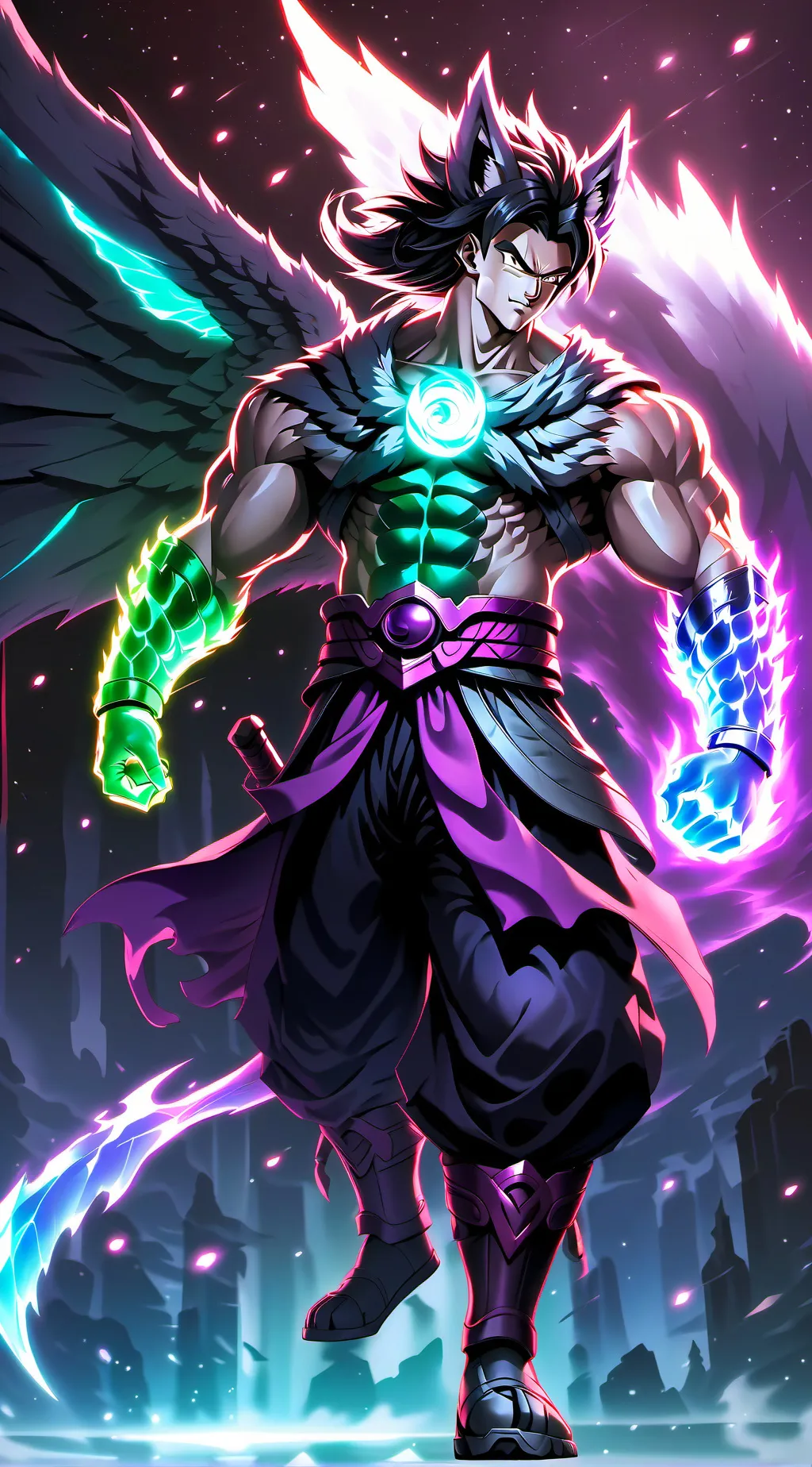 Talkie AI - Chat with Rey The Wolf God 