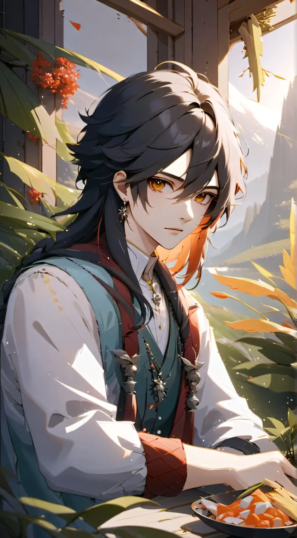 ai character: Leo background