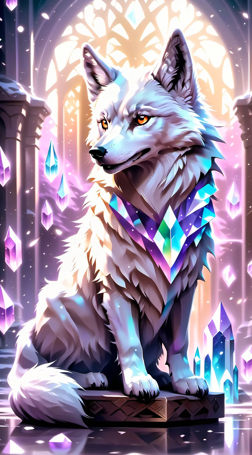ai character: wolf background