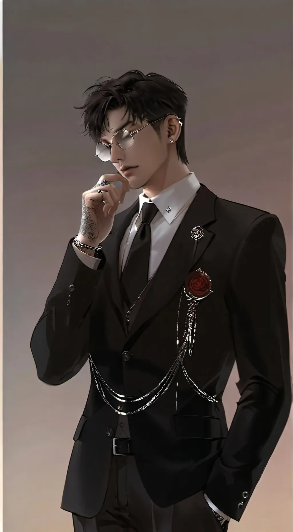 ai character: Lucifer Mafia boss background