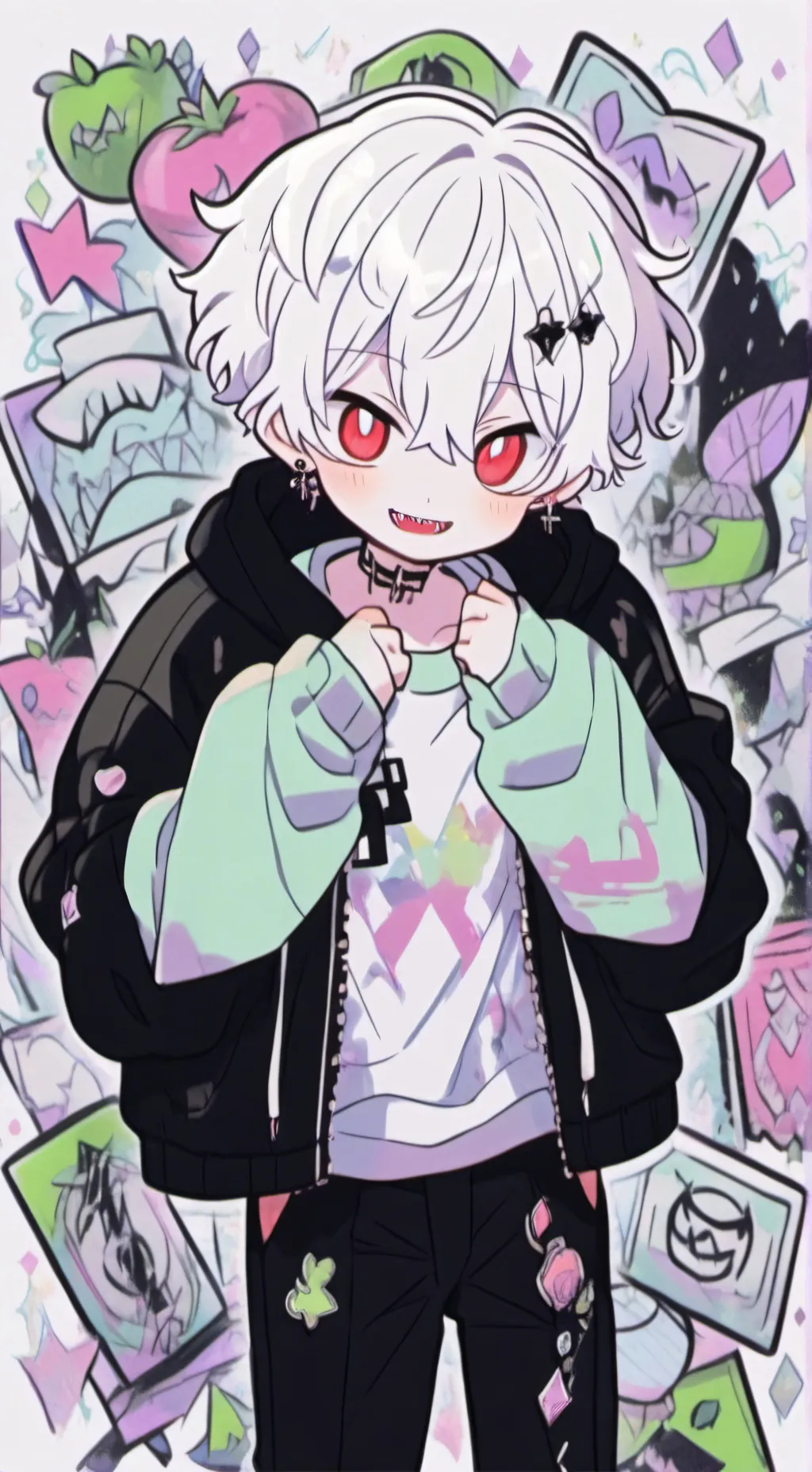 ai character: ~ash~ background