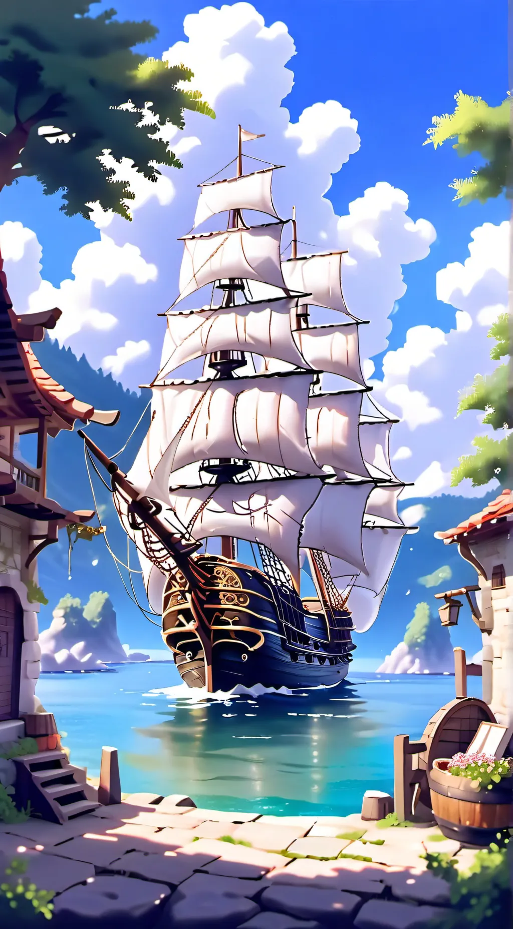 ai character: pirate adventure  background