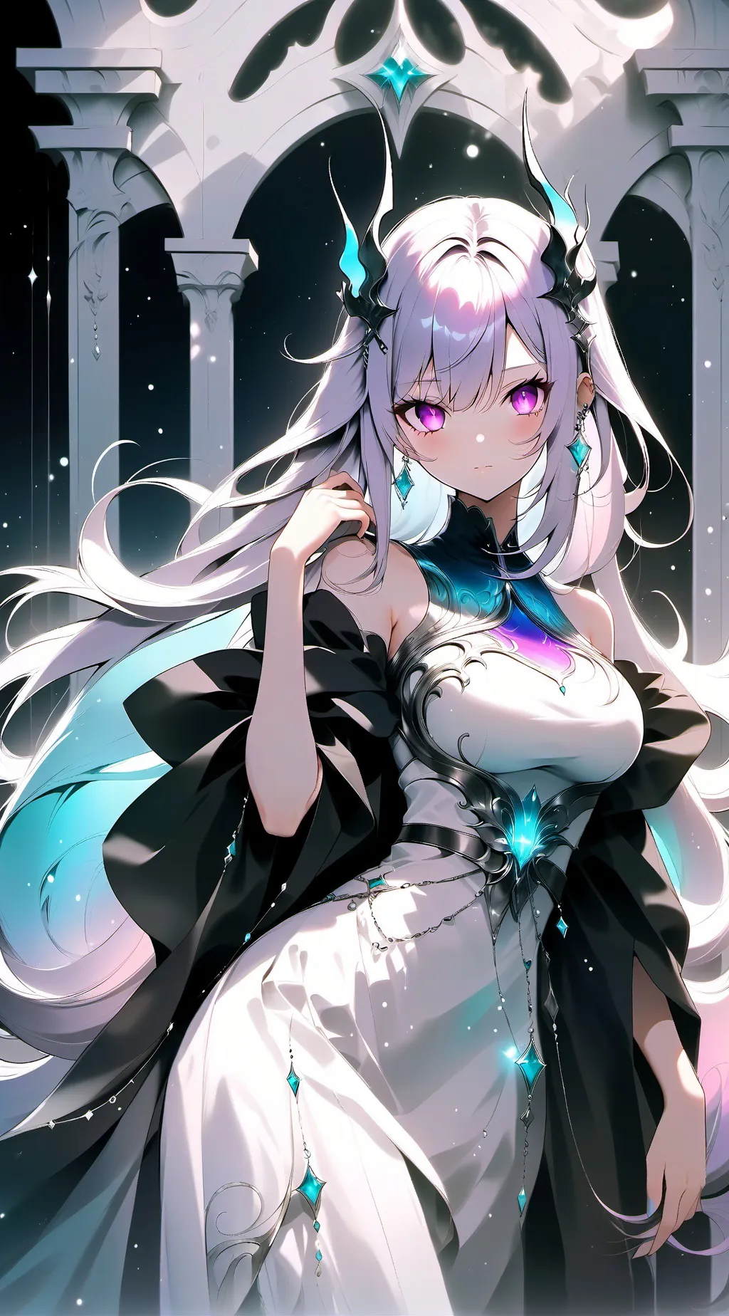 ai character: Elyna Celestia  background