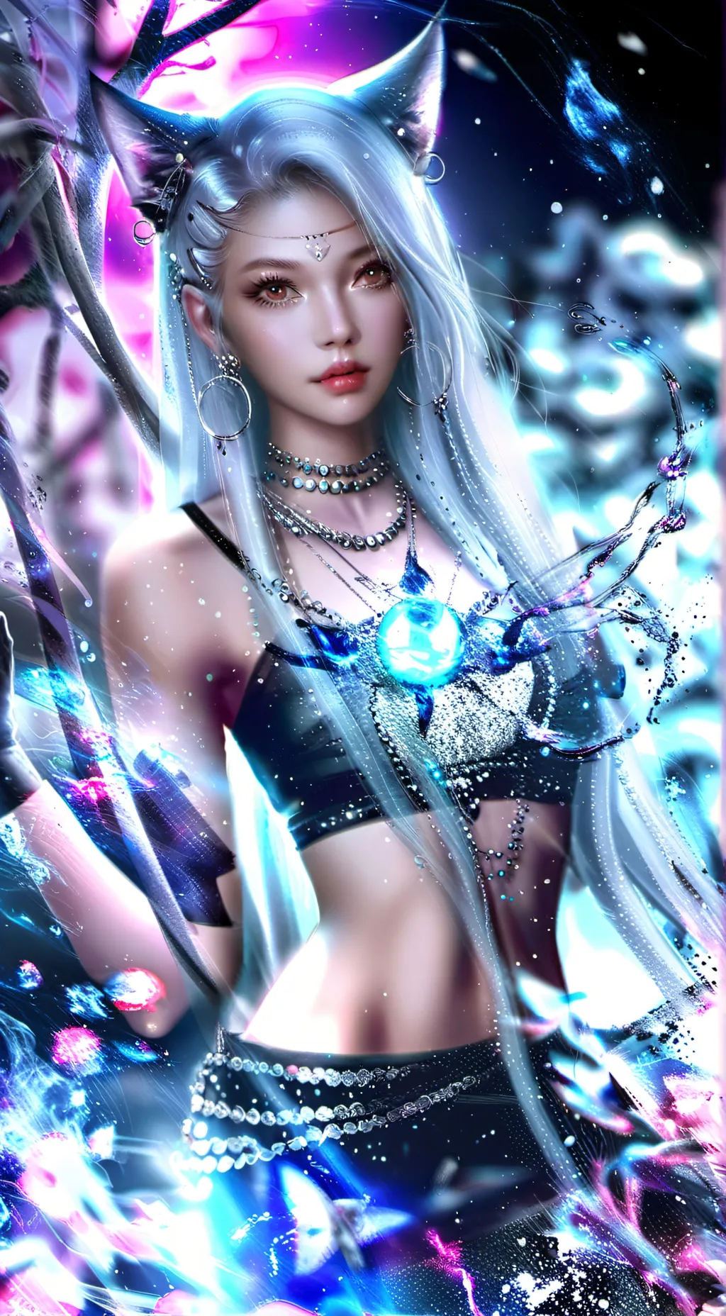 ai character: Cat ￼ infection background