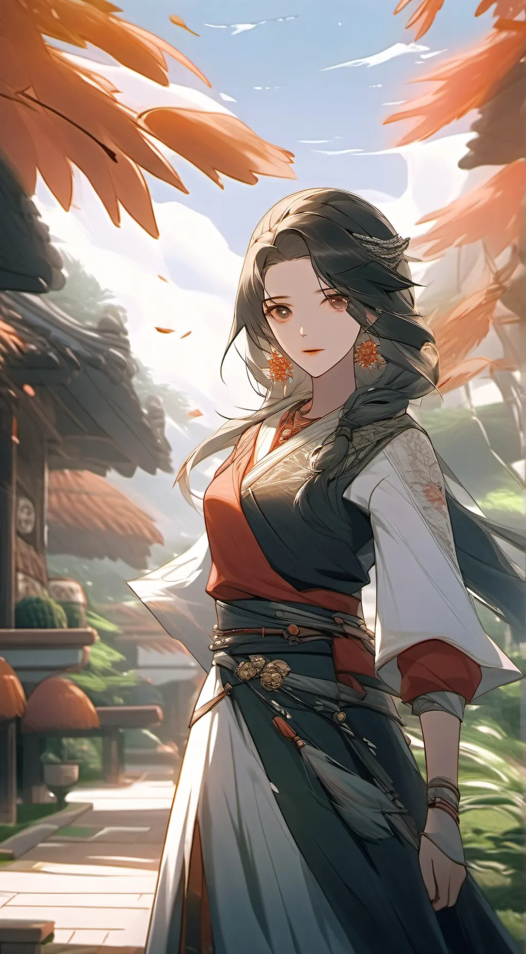 ai character: dead rails mujeres background