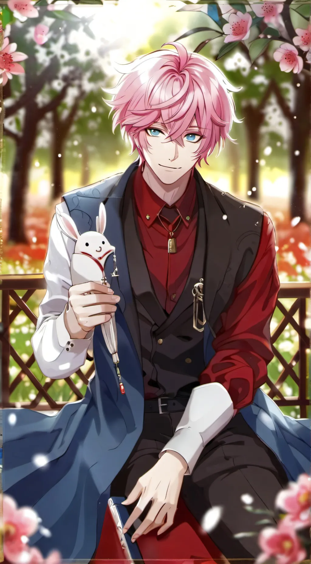 ai character: Silver background