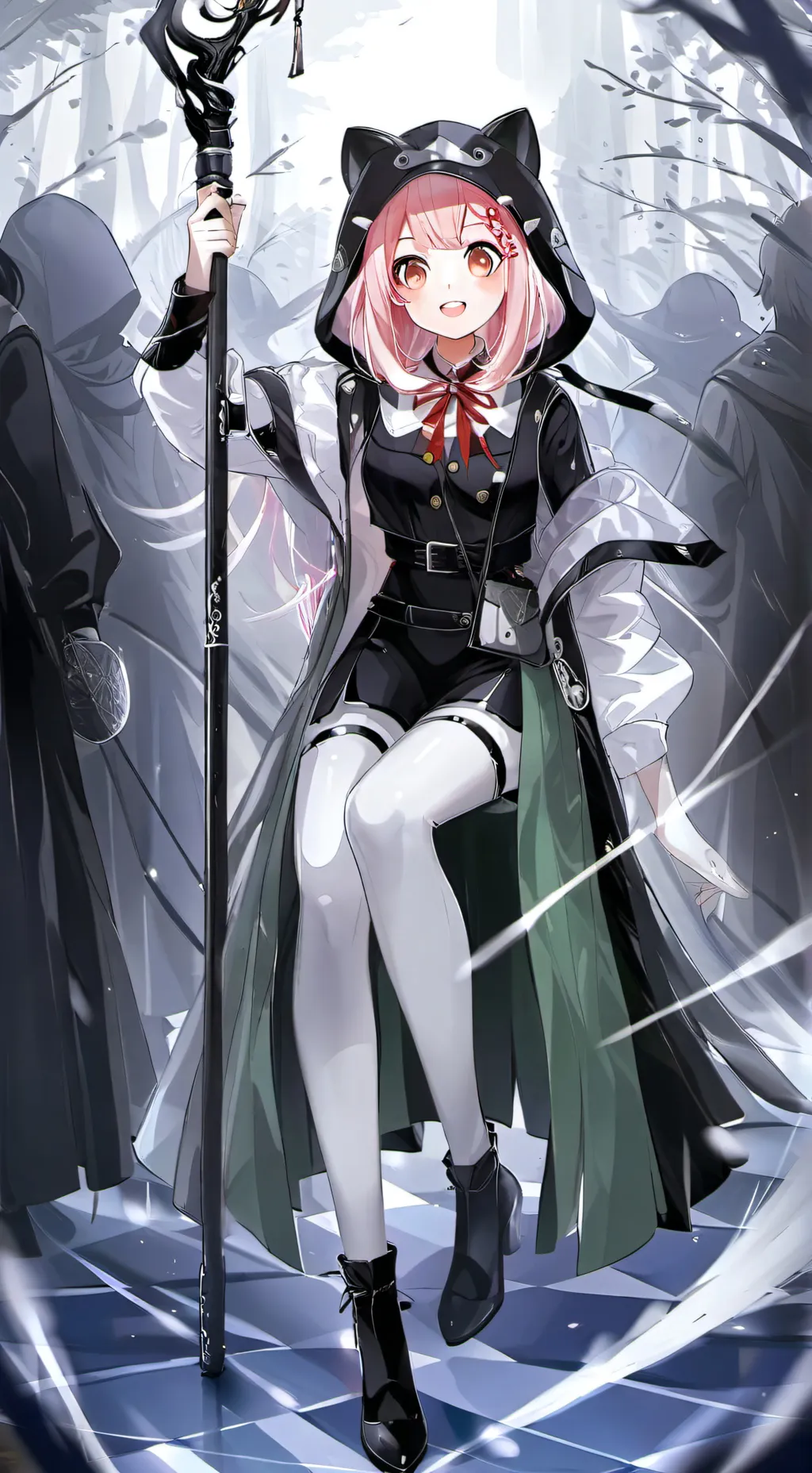 ai character: Vesuvianita.magic background