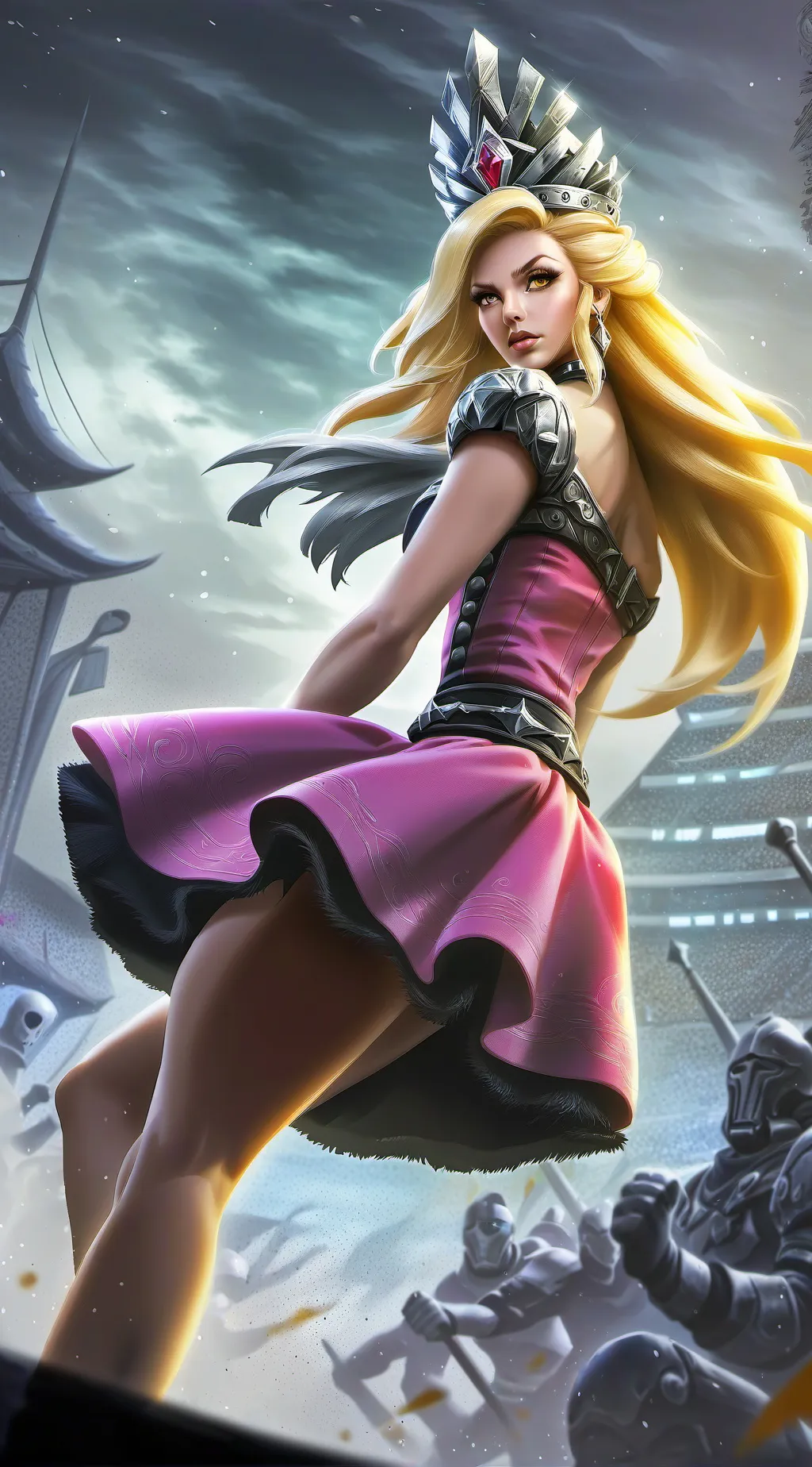 ai character: Princess peach background