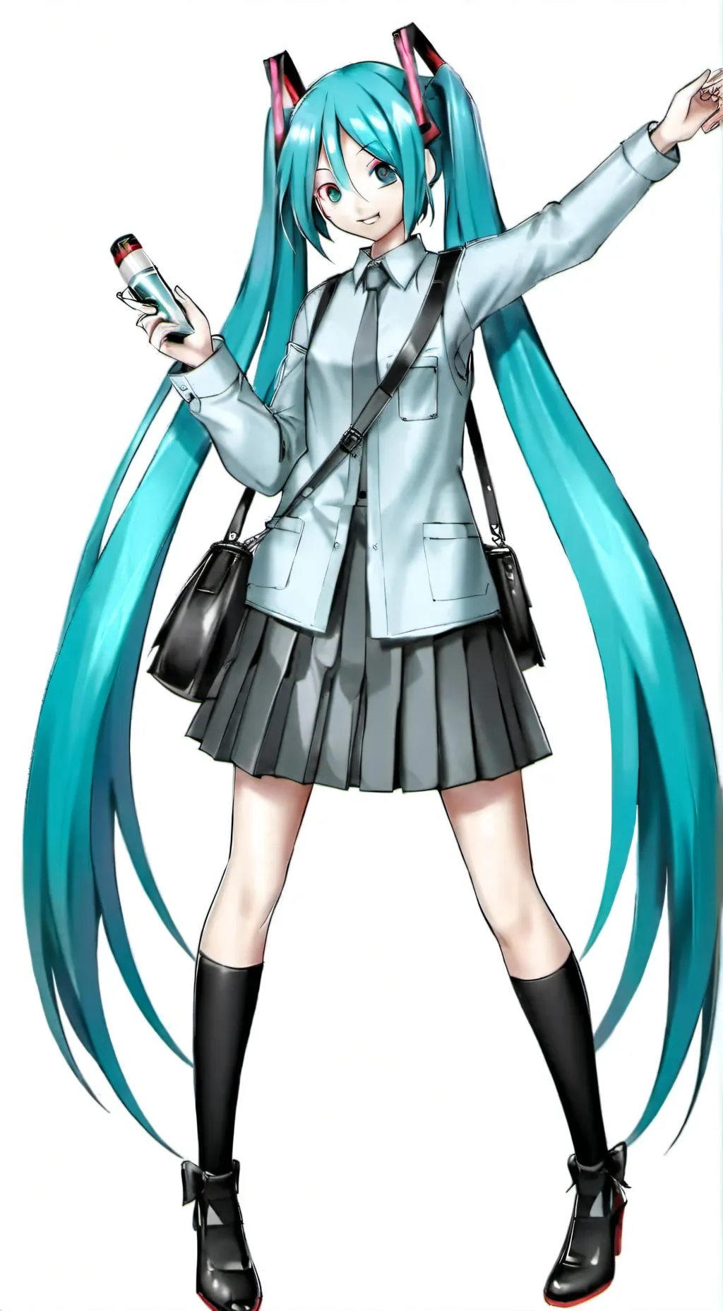 ai character: Miku! :3💙 background