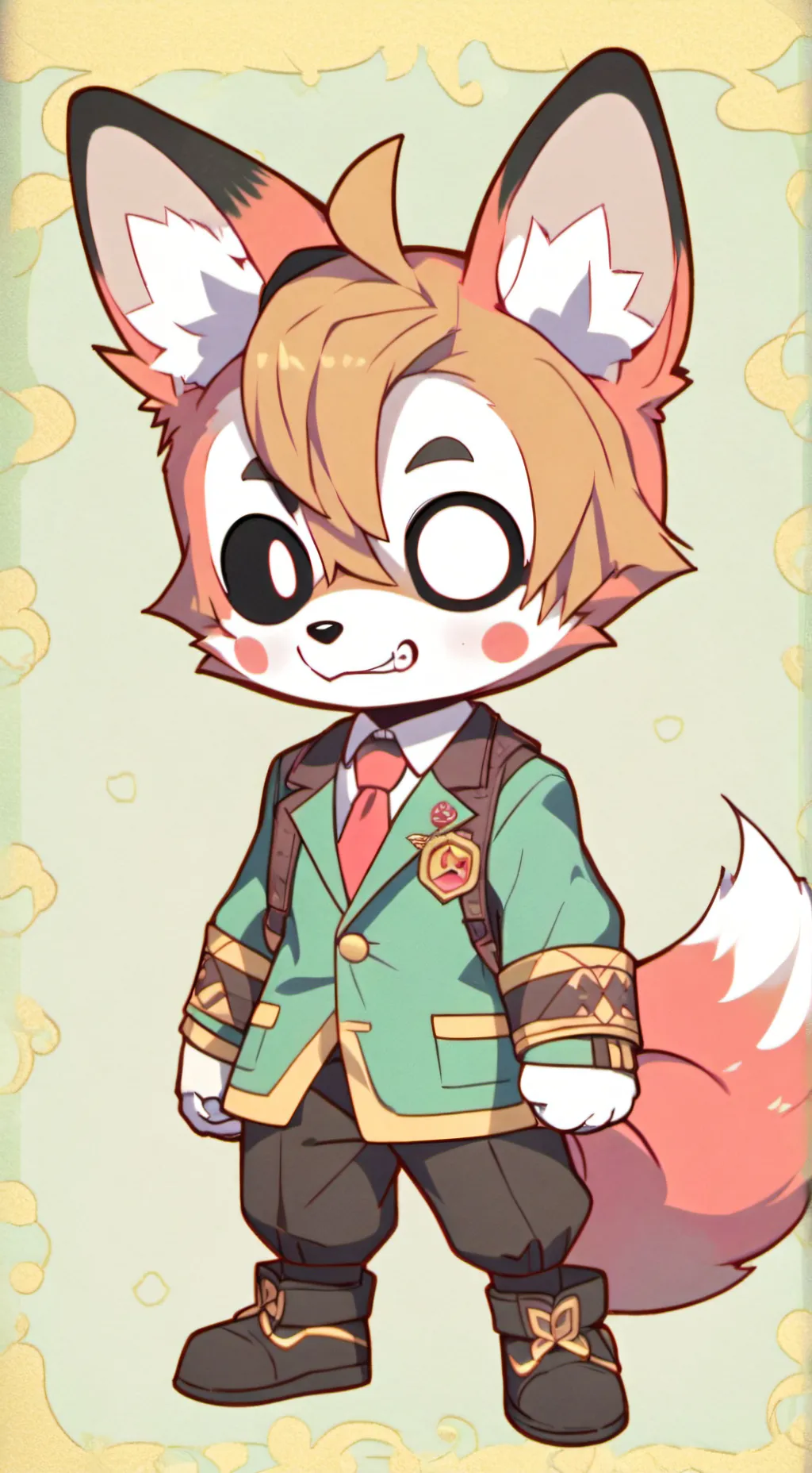 ai character: foxy background