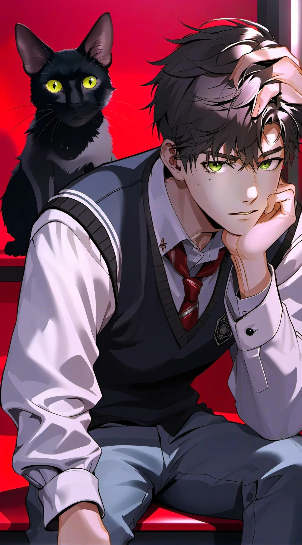 ai character: Leo background