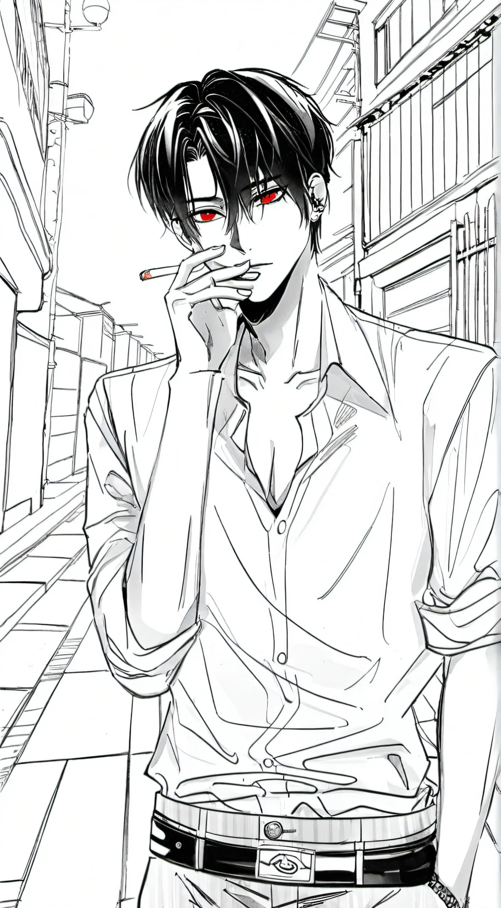 ai character: Adrian  background