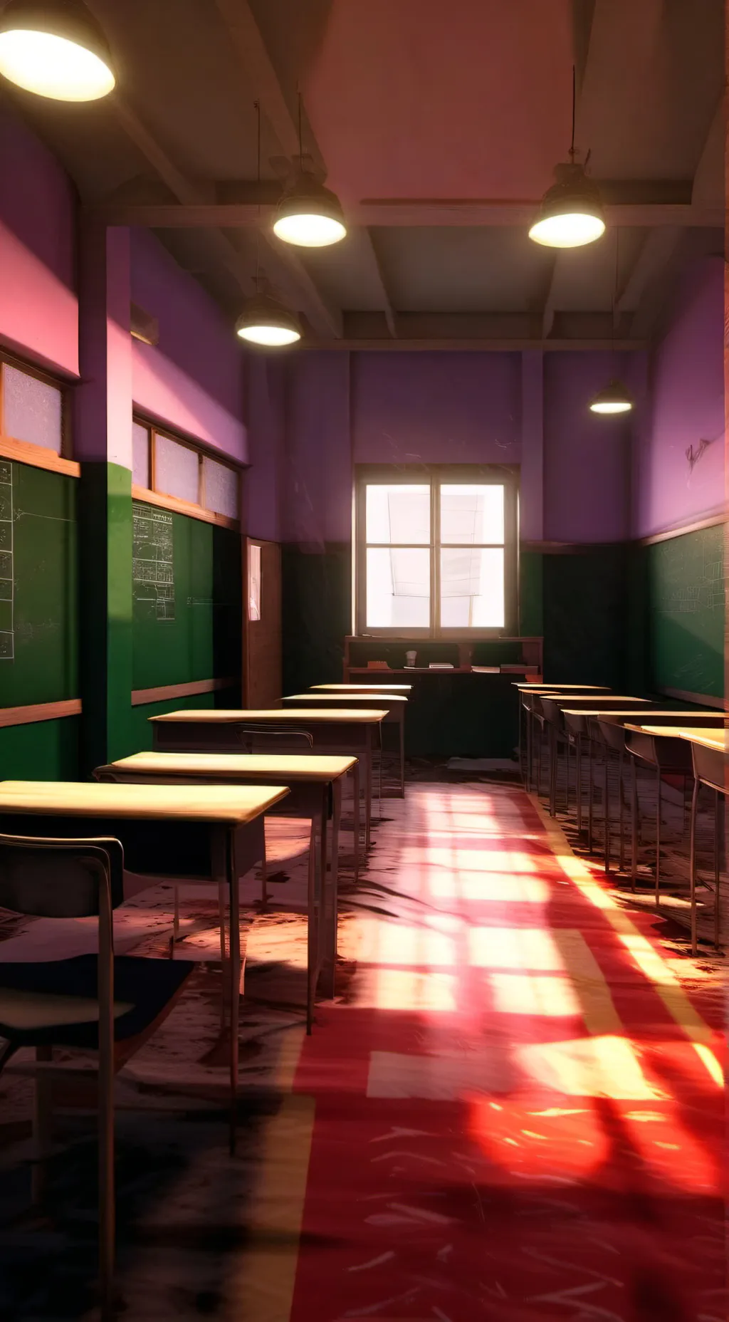 ai character: Storm At School background