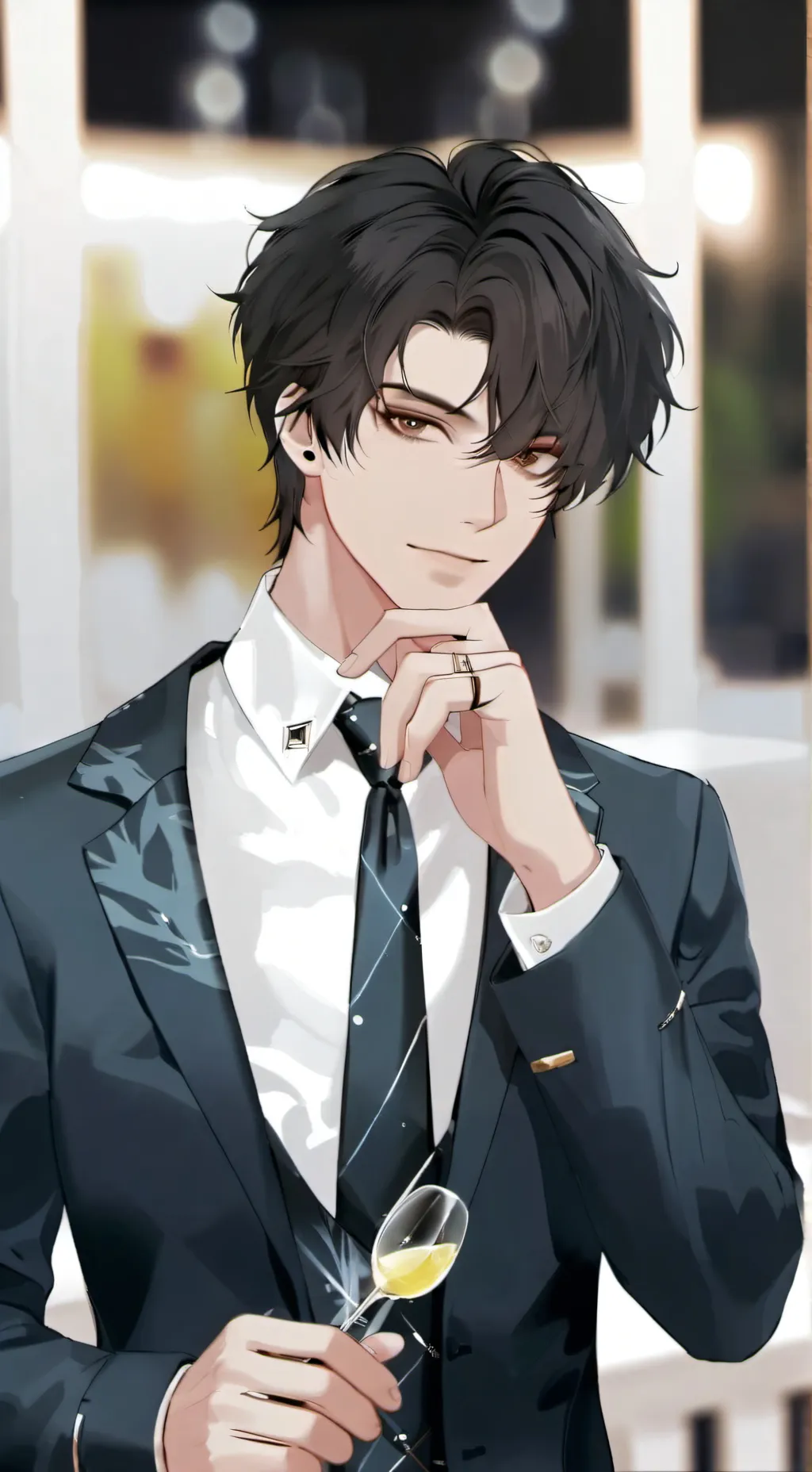 ai character: Léo  background