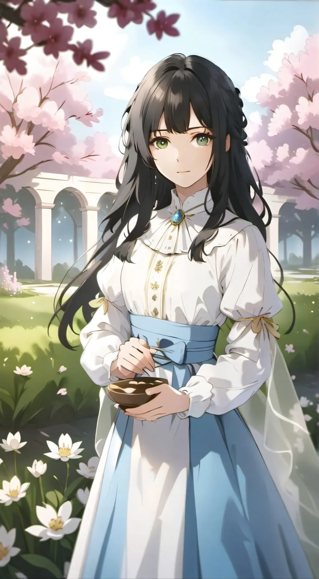 ai character: Vee background